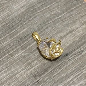 New swan gold filled pendant gift able